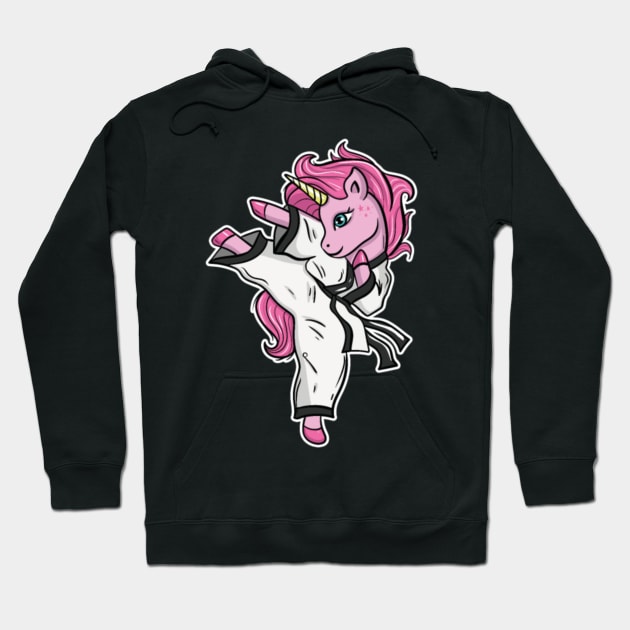 Karate Unicorn Hoodie by Kink4on